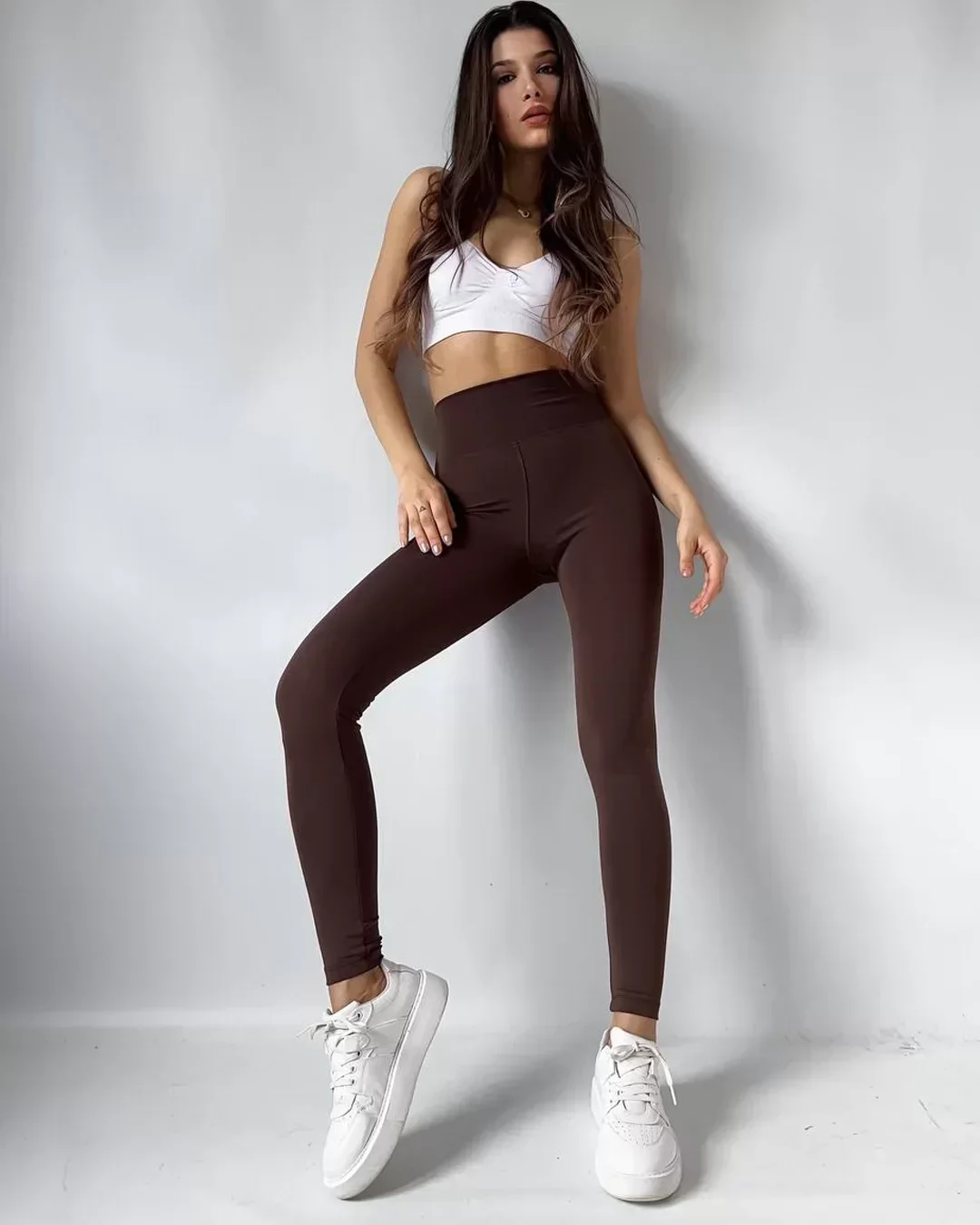 Kahve Toparlayıcı Ve Sıkılaştrıcı Oysho Tayt