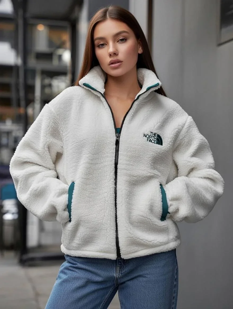 Koyu Yeşil Çift Taraflı Giyilebilir Kürklü Mont