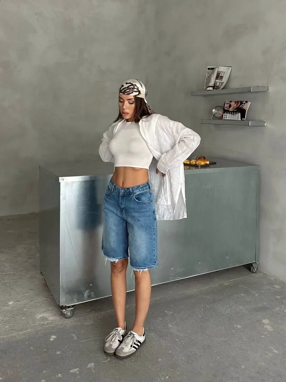 Mavi Street One Baggy Kot Şort