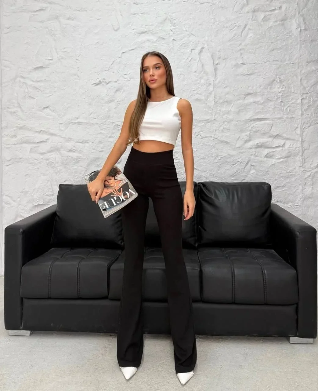 Siyah Beleze İspanyol Tayt