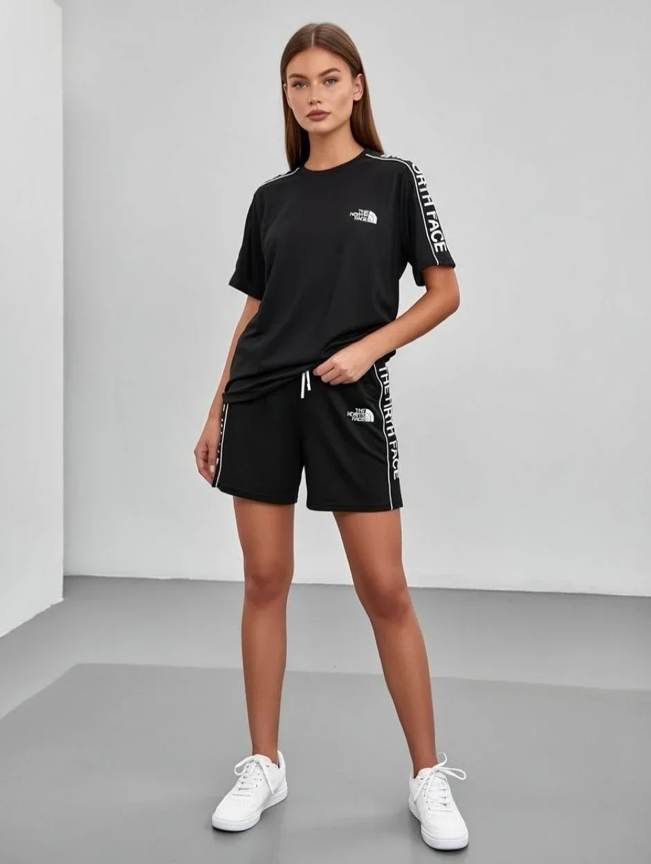 Siyah NF Oversize Unisex Şortlu Takım