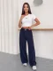 Lacivert Alo Çizgili Baggy Pantolon