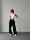 Siyah NK Stoperli Oversize Unisex Eşofman