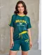 Yeşil Brasil Oversize Unisex Şortlu Takım