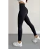 Siyah Alo Yoga Şardonlu Sıkılaştırıcı Yüksek Bel Tayt