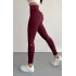 Bordo Alo Yoga Şardonlu Sıkılaştırıcı Yüksek Bel Tayt