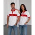 Beyaz Türkiye Polo Yaka Unisex Oversize Tshirt