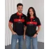Siyah Türkiye Polo Yaka Unisex Oversize Tshirt