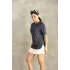 Antrasit Oysho Yırtmaçlı Modal Oversize Tshirt