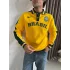 Sarı Brasil Polo Yaka Unisex Oversize Sweat