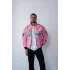 Pembe Ferrari İçi Astarlı Bumber Ceket