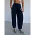 Lacivert Oysho Modal Kumaş Şalvar Pantolon