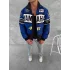 Mavi Yamaha İçi Astarlı Bumber Ceket