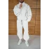 Beyaz Basic Biyeli Oversize Eşofman Takımı