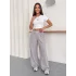 Gri Alo Çizgili Baggy Pantolon