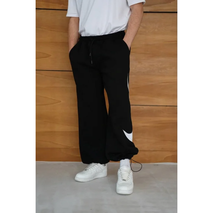 Siyah NK Big Logo Unisex Oversize Eşofman