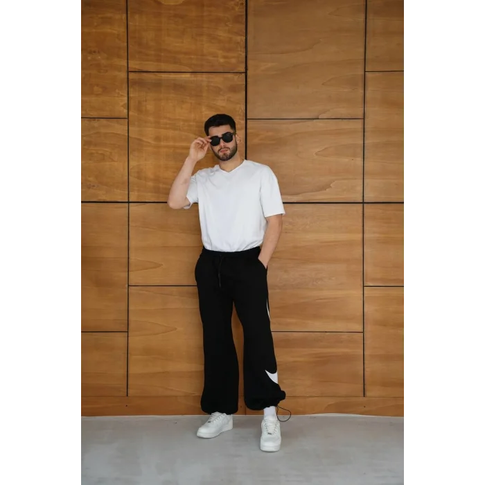 Siyah NK Big Logo Unisex Oversize Eşofman