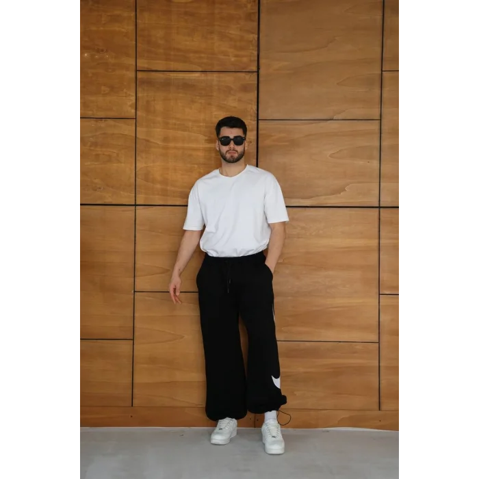 Siyah NK Big Logo Unisex Oversize Eşofman