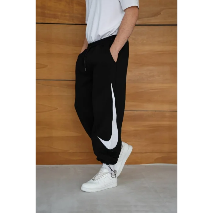 Siyah NK Big Logo Unisex Oversize Eşofman