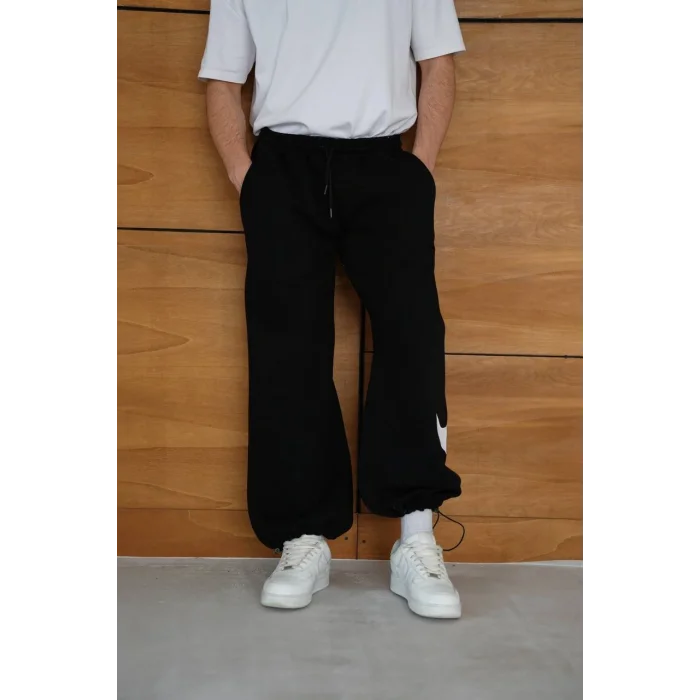 Siyah NK Big Logo Unisex Oversize Eşofman