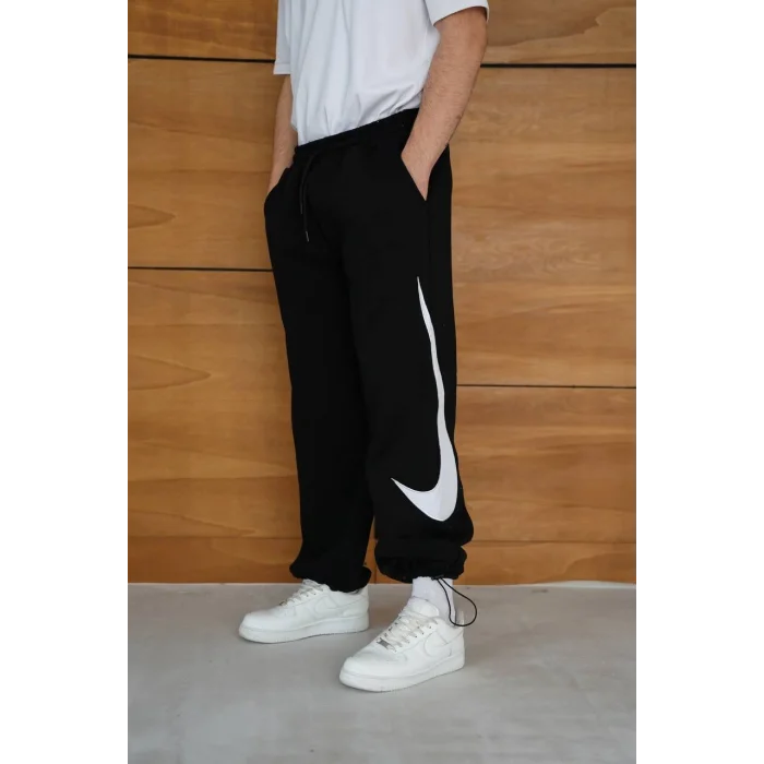 Siyah NK Big Logo Unisex Oversize Eşofman