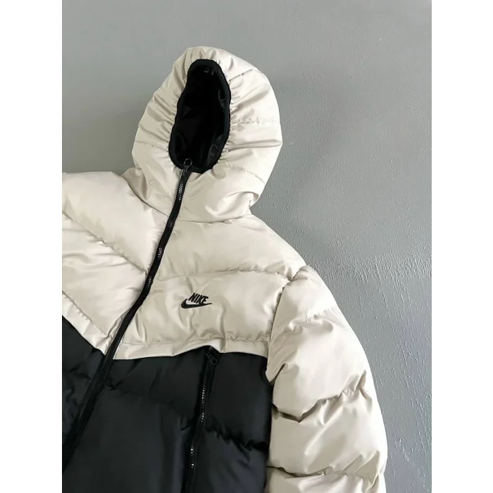 Bej NK Unisex Kapşonlu Şime Mont