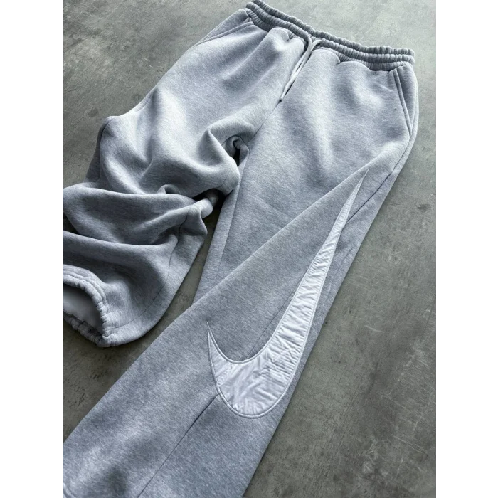 Gri NK Big Logo Unisex Oversize Eşofman