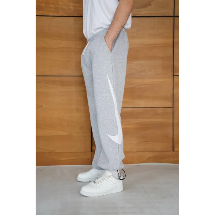 Gri NK Big Logo Unisex Oversize Eşofman