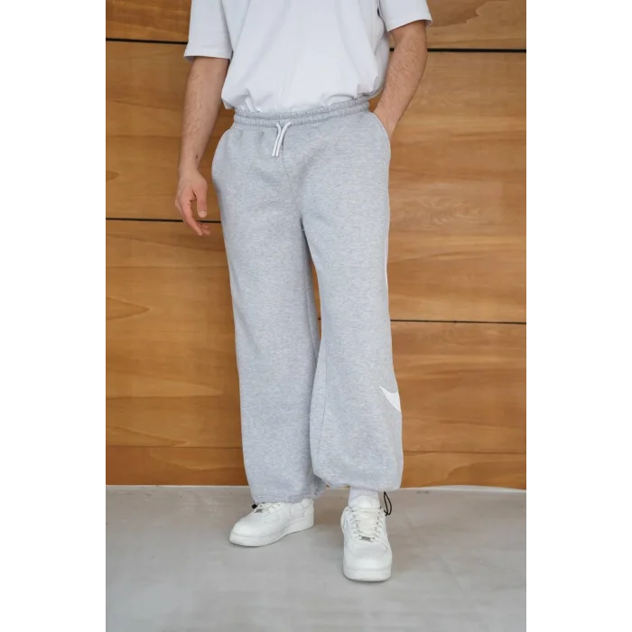 Gri NK Big Logo Unisex Oversize Eşofman