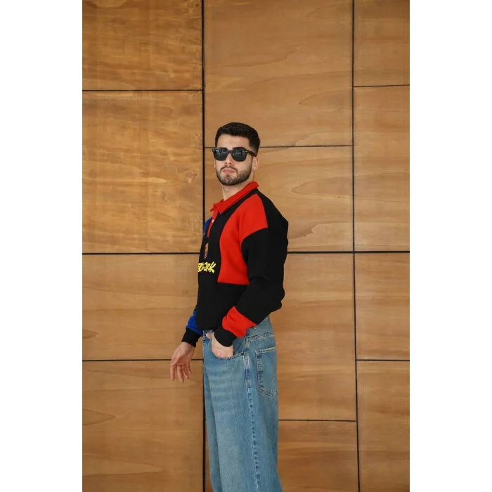 Siyah FCB Unisex Oversize Sweat