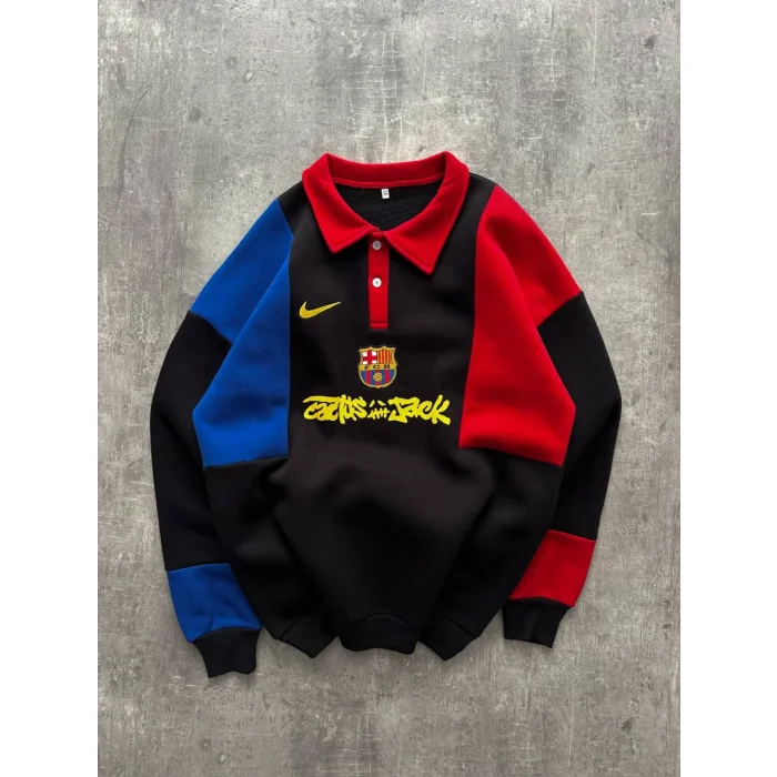 Siyah FCB Unisex Oversize Sweat