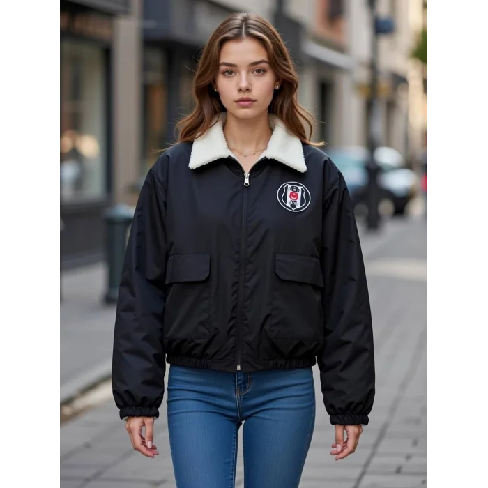 BJK Çift Taraflı Oversize Unisex Taraftar Mont