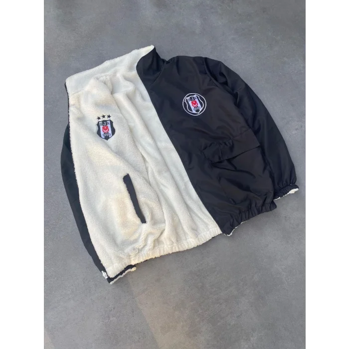 BJK Oversize Çift Taraflı Unisex Mont