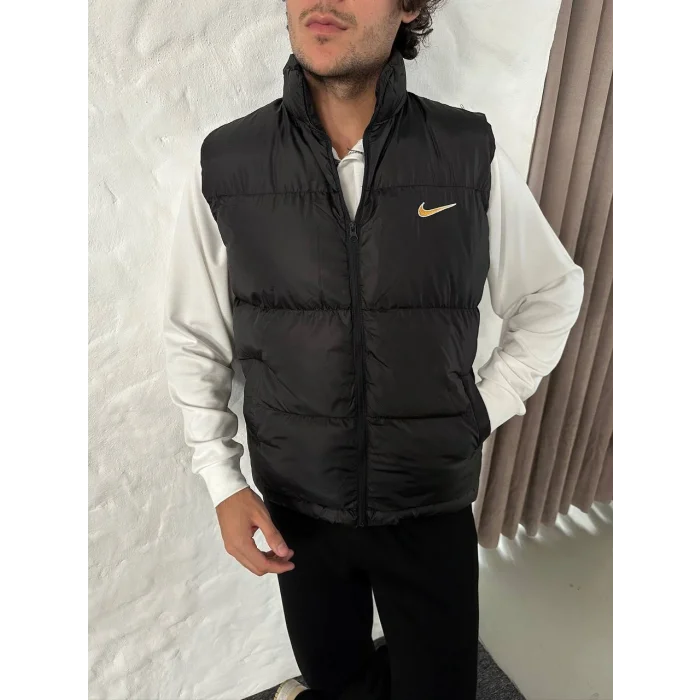 Siyah NK Back Logo Unisex Oversize Mont