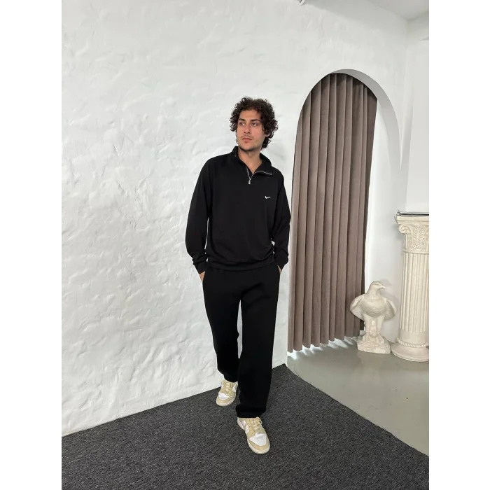 Siyah NK Basic Unisex Oversize Sweat