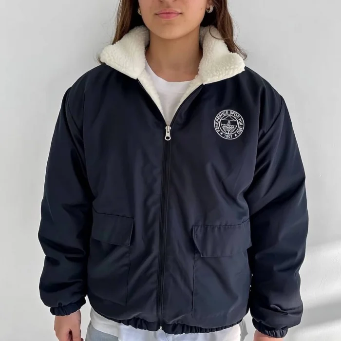 FB Çift Taraflı Oversize Unisex Taraftar Mont