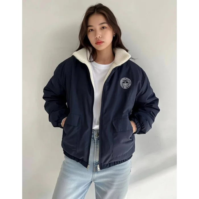 FB Çift Taraflı Oversize Unisex Taraftar Mont