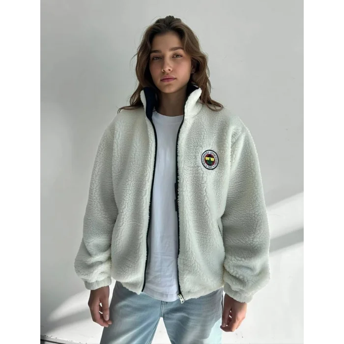 FB Çift Taraflı Oversize Unisex Taraftar Mont