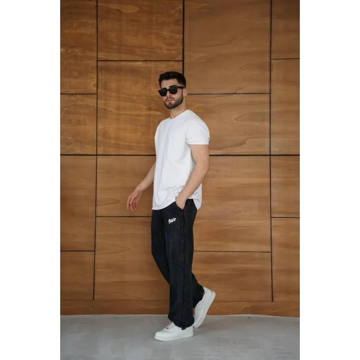 Siyah STWD Vintage Unisex Oversize Eşofman