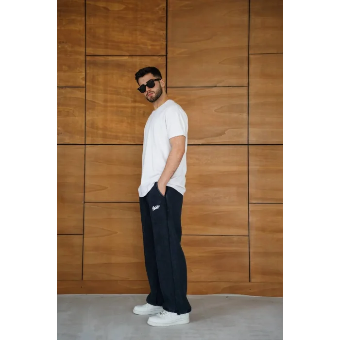 Siyah STWD Vintage Unisex Oversize Eşofman