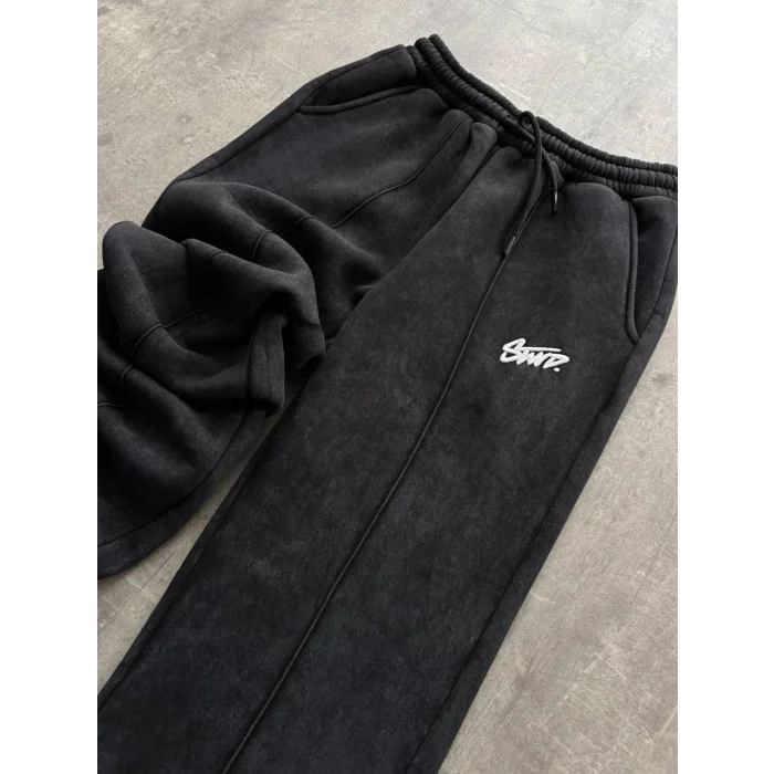 Siyah STWD Vintage Unisex Oversize Eşofman