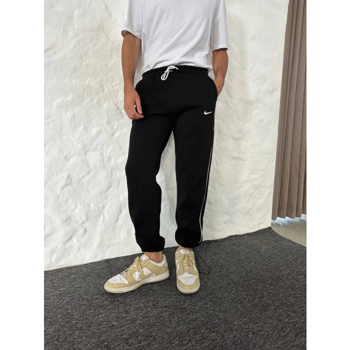 Siyah NK Biyeli Unisex Oversize Eşofman