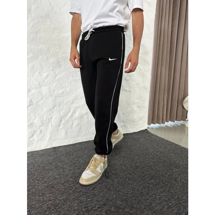 Siyah NK Biyeli Unisex Oversize Eşofman