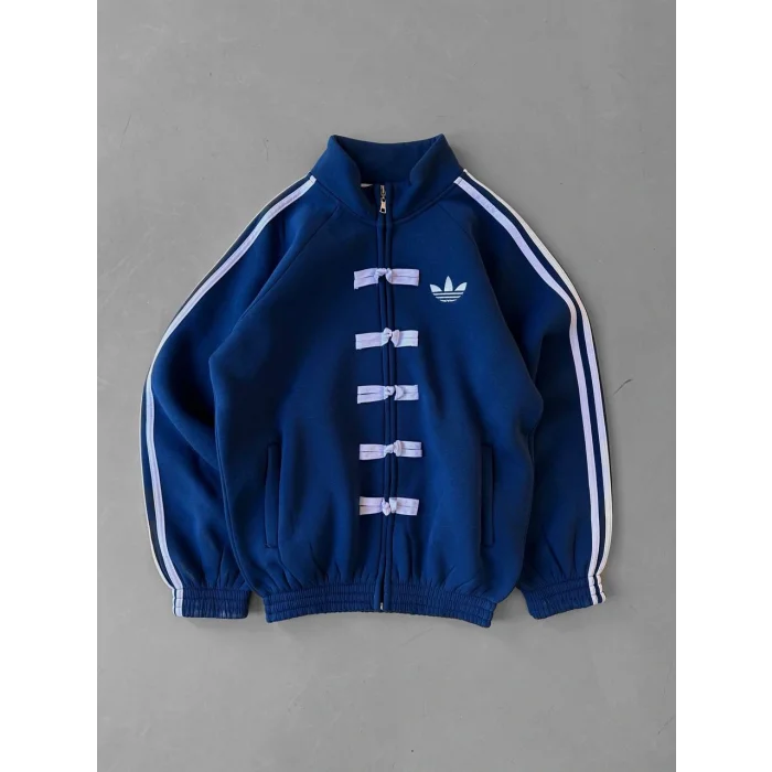 Mavi ADD Düğme Bağcıklı Oversize Eşofman Takımı