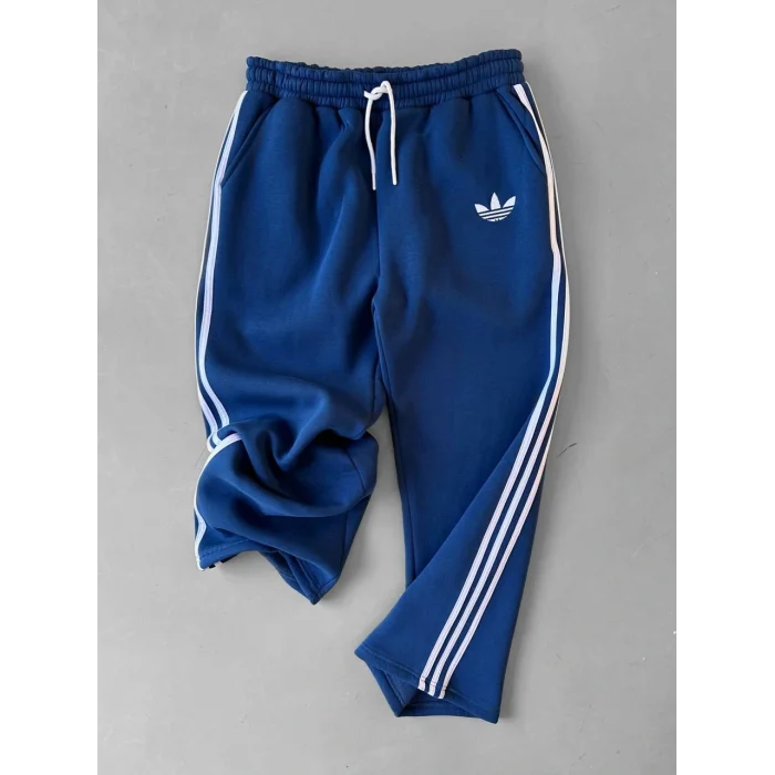 Mavi ADD Düğme Bağcıklı Oversize Eşofman Takımı