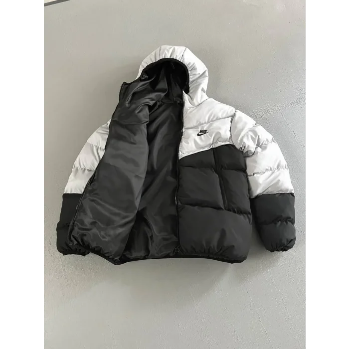 Gri NK Unisex Kapşonlu Şime Mont