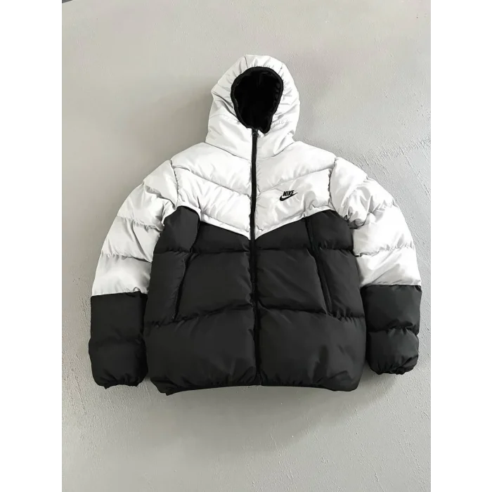 Gri NK Unisex Kapşonlu Şime Mont