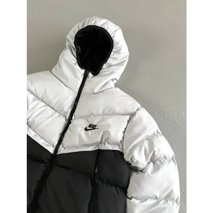 Gri NK Unisex Kapşonlu Şime Mont