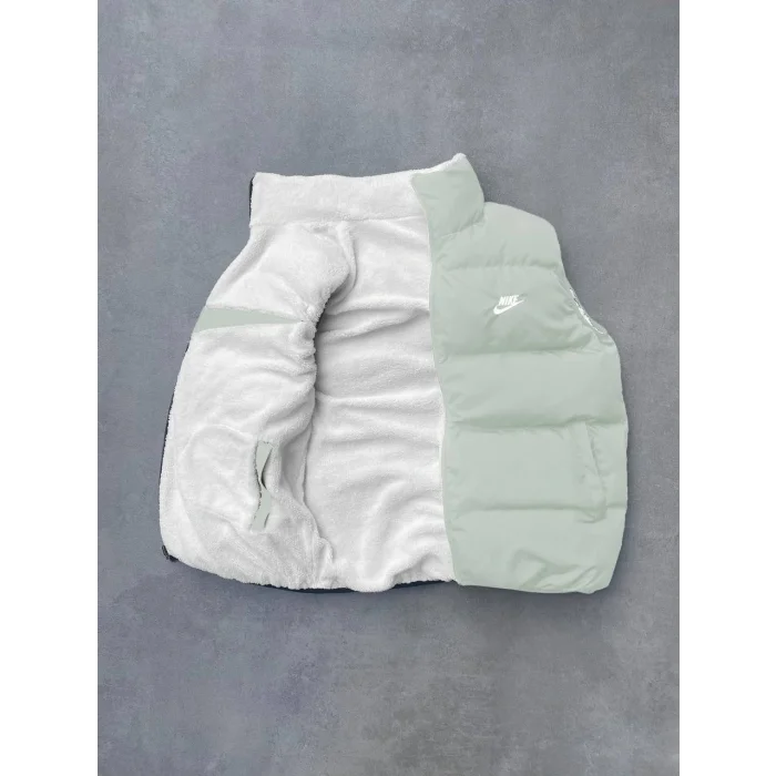 Mint Oversize Unisex Çift Taraflı Yelek