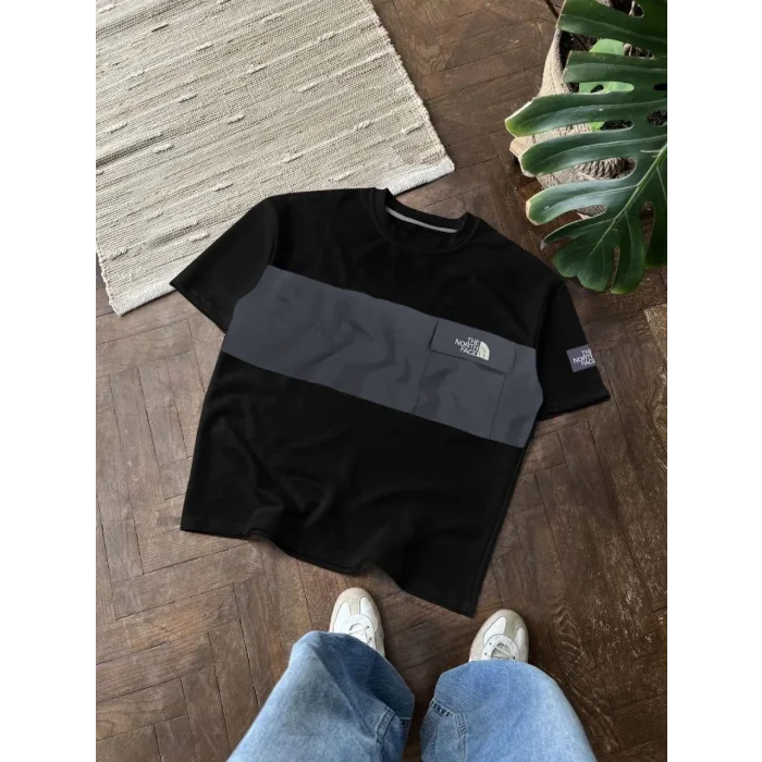 Gri Şerit NF Oversize Unisex Tshirt